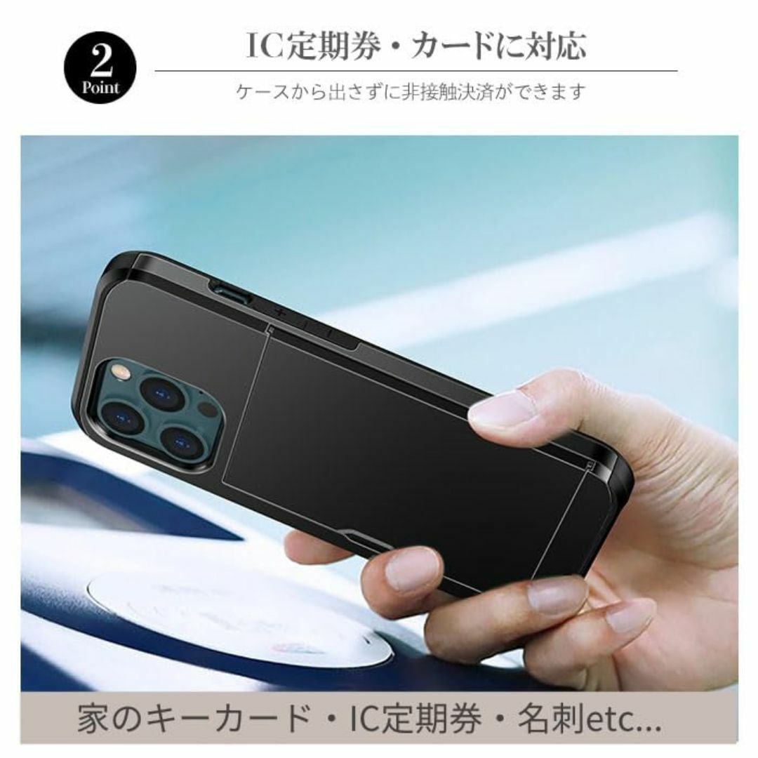 【色: グレー】[La Momo] iPhone12/12Pro ケース 背面カ スマホ/家電/カメラのスマホアクセサリー(その他)の商品写真