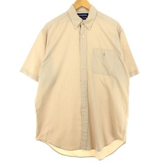 ラルフローレン(Ralph Lauren)の古着 ラルフローレン Ralph Lauren RALPH LAUREN GOLF 半袖 ボタンダウン チェックシャツ メンズM /eaa444748(シャツ)