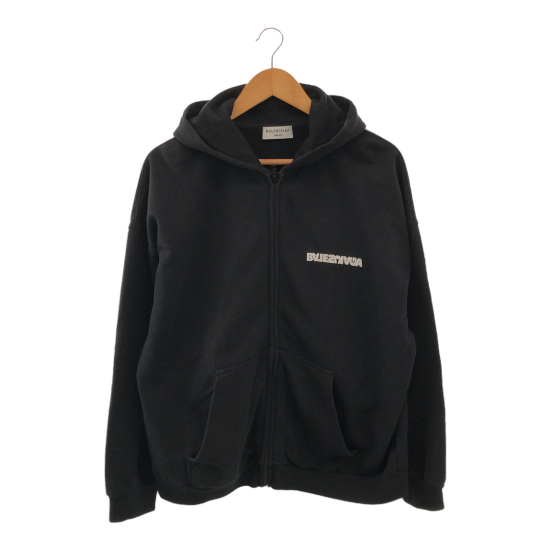 Balenciaga(バレンシアガ)のBALENCIAGA バレンシアガ Ru Paul Charles TURN ZIP-UP HOODIE UNISEX ロゴワイド ジップアップパーカー ユニセックス メンズのトップス(パーカー)の商品写真