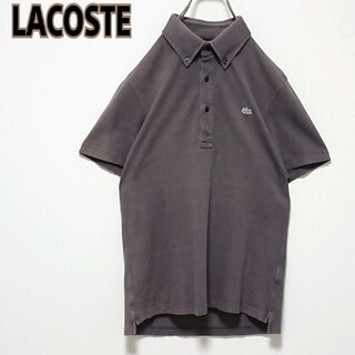 LACOSTE - ラコステワンポイント 刺繍 ロゴ 半袖 ポロシャツ