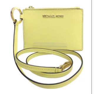 マイケルコース(Michael Kors)の極美品　マイケルコース　MICHAEL KORS コインパース ウィズストラップ(パスケース/IDカードホルダー)