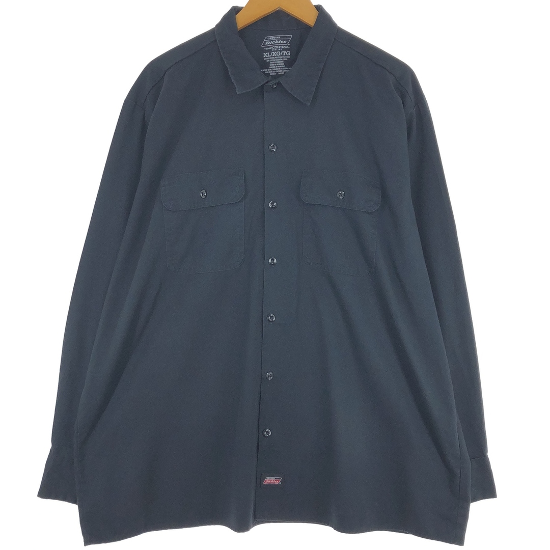 Dickies(ディッキーズ)の古着 ディッキーズ Dickies 長袖 ワークシャツ メンズXL /eaa444792 メンズのトップス(シャツ)の商品写真