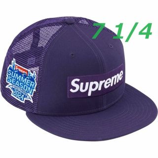 シュプリーム(Supreme)のSupreme Box Logo Mesh Back New Era パープル(キャップ)