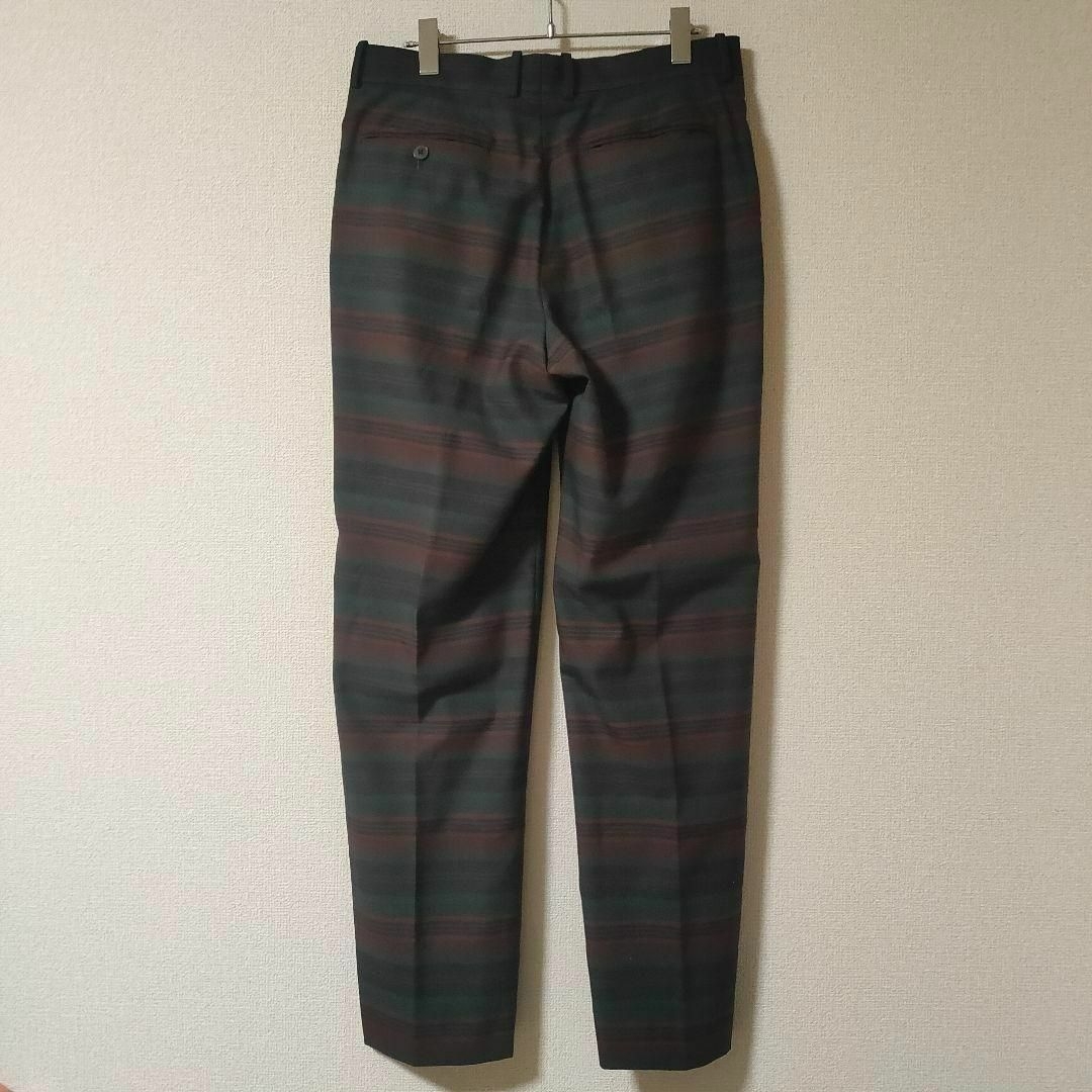 AURALEE WOOL POLYESTER BORDER SLACKS AURALEE WOOL POLYESTER BORDER SLACKS