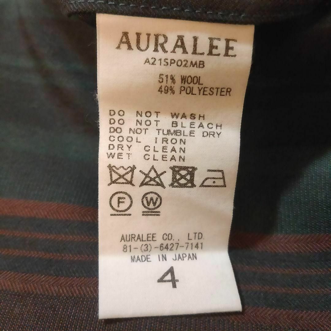 AURALEE(オーラリー)のAURALEE WOOL POLYESTER BORDER SLACKS メンズのパンツ(スラックス)の商品写真