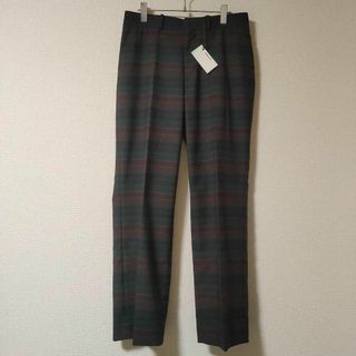 AURALEE - AURALEE WOOL POLYESTER BORDER SLACKS