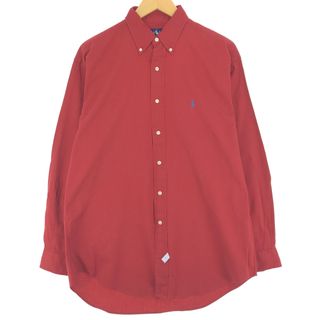 ラルフローレン(Ralph Lauren)の古着 ラルフローレン Ralph Lauren 長袖 ボタンダウンシャツ メンズM /eaa445122(シャツ)