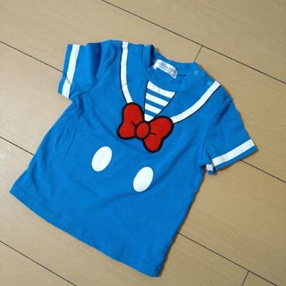 Disney - 【レア】ディズニー　ドナルド　ブルー　Ｔシャツ　男の子　子供服　９０cm　春　夏