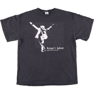 古着 DELTA MICHAEL JACKSON マイケルジャクソン バンドTシャツ バンT メンズL /eaa444243(Tシャツ/カットソー(半袖/袖なし))