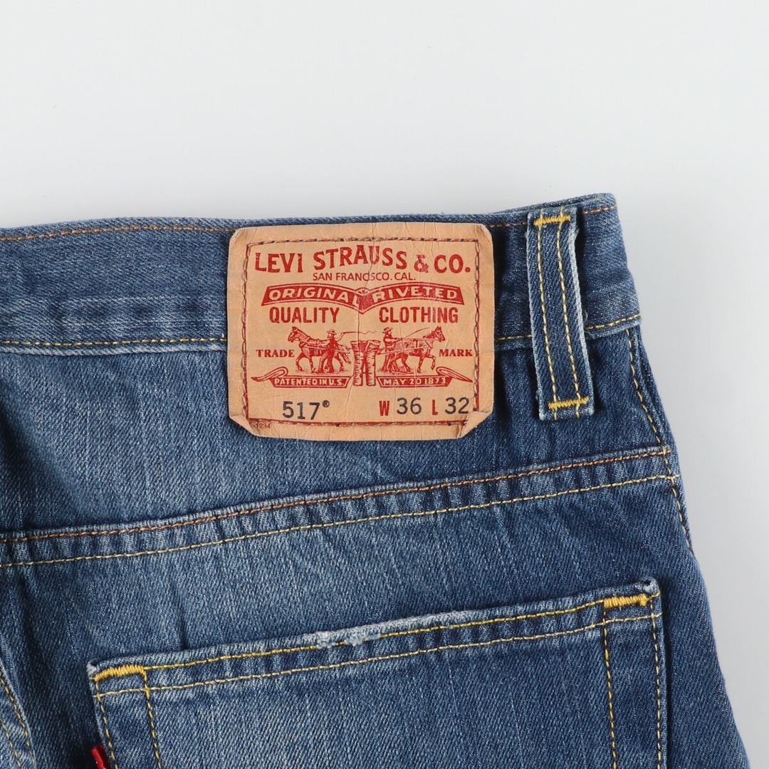 Levi's(リーバイス)の古着 リーバイス Levi's 517 BOOT CUT ブーツカットデニムパンツ メンズw38 /eaa444440 メンズのパンツ(デニム/ジーンズ)の商品写真