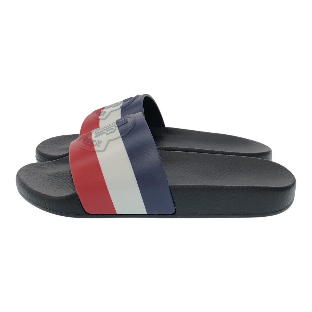 MONCLER(モンクレール)のMONCLER モンクレール SLIDES SHOES スライドサンダル シャワーサンダル ロゴ トリコロール レディース 約23cm ブランド レディースの靴/シューズ(サンダル)の商品写真