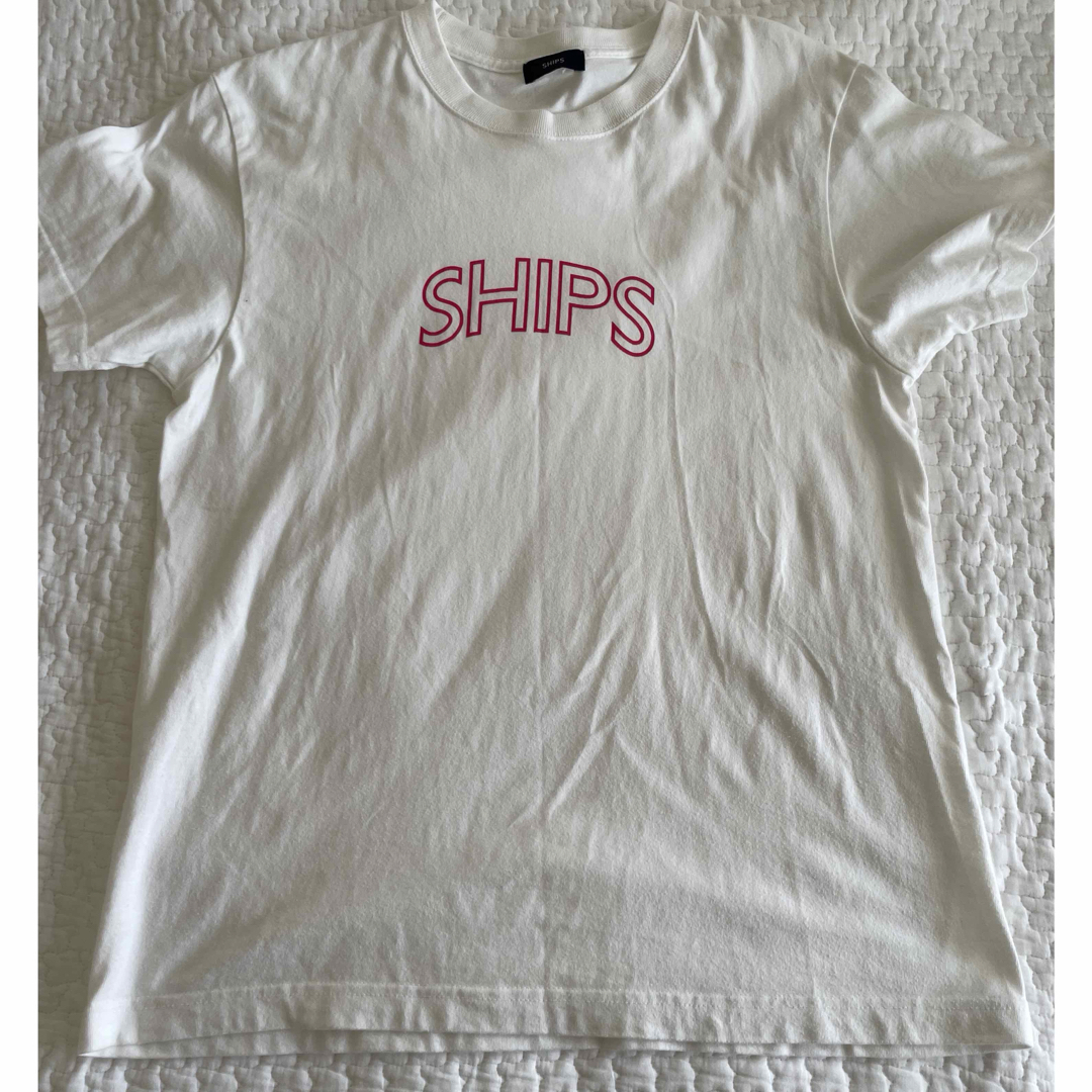 SHIPS(シップス)のSHIPS ラウンド プリント ロゴ TEE レディースのトップス(Tシャツ(半袖/袖なし))の商品写真