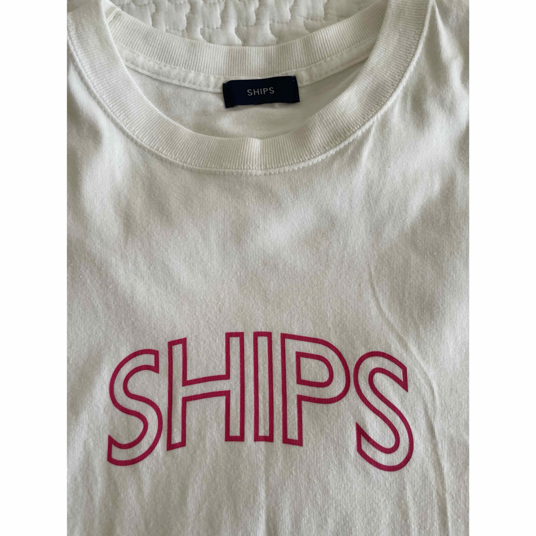 SHIPS(シップス)のSHIPS ラウンド プリント ロゴ TEE レディースのトップス(Tシャツ(半袖/袖なし))の商品写真