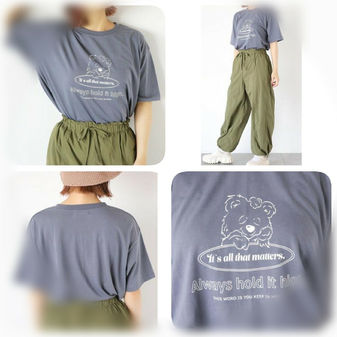 SM2(サマンサモスモス)の美品ehka sopo..by.Sm2/可愛い♡くまプリントTシャツ sizeＦ メンズのトップス(Tシャツ/カットソー(半袖/袖なし))の商品写真