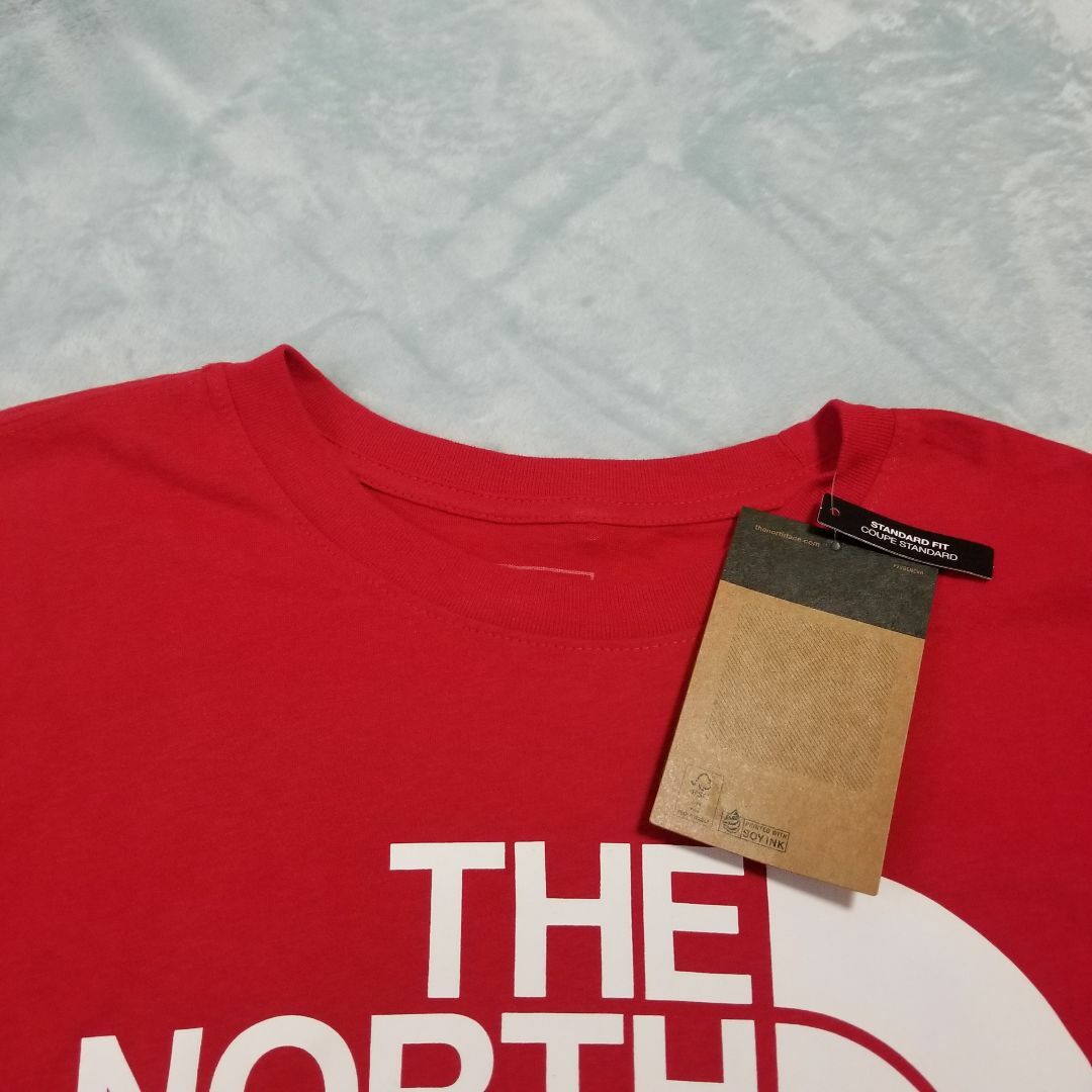 THE NORTH FACE(ザノースフェイス)のTHE NORTH FACE ノースフェイス　ロングTシャツ　赤　Mサイズ メンズのトップス(Tシャツ/カットソー(七分/長袖))の商品写真