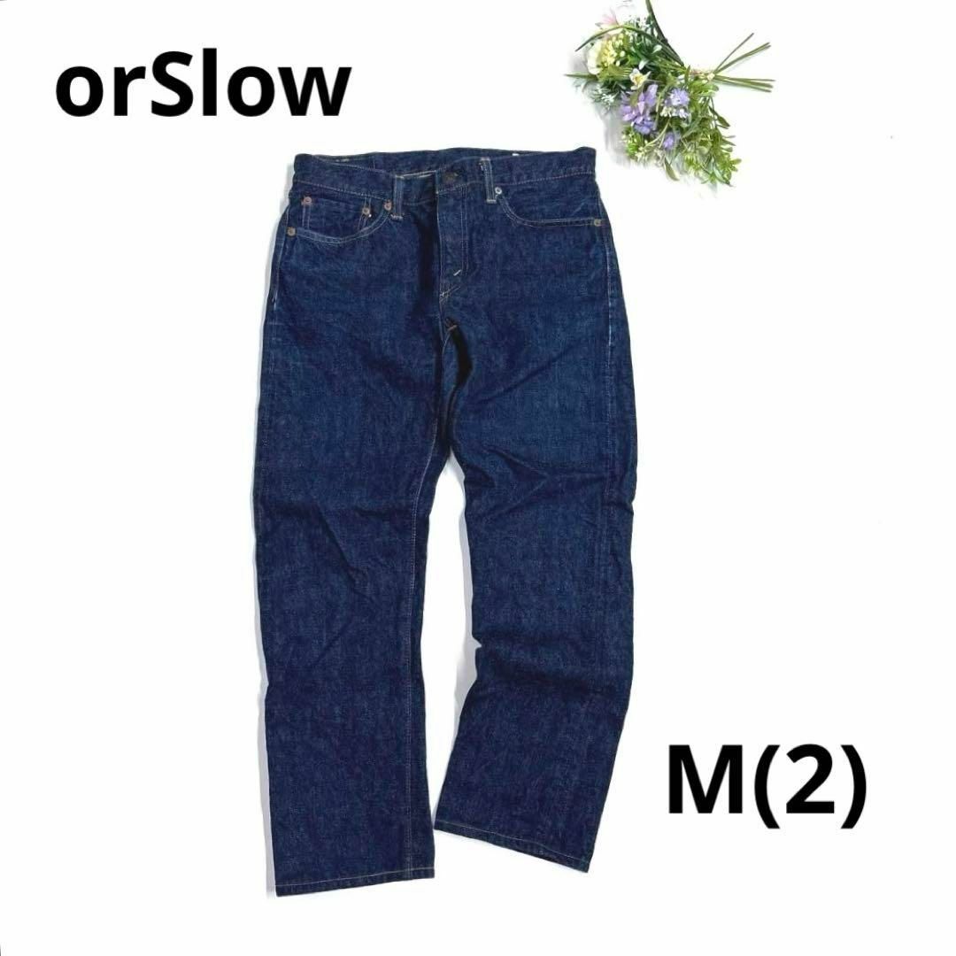 orSlow(オアスロウ)のorSlow オアスロウ　107 アイビーフィット　デニム　セルビッチ　M/2 レディースのパンツ(デニム/ジーンズ)の商品写真