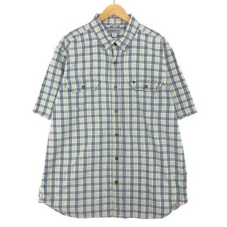 カーハート(carhartt)の古着 カーハート Carhartt 半袖 ボタンダウン チェックシャツ メンズXL /eaa444736(シャツ)