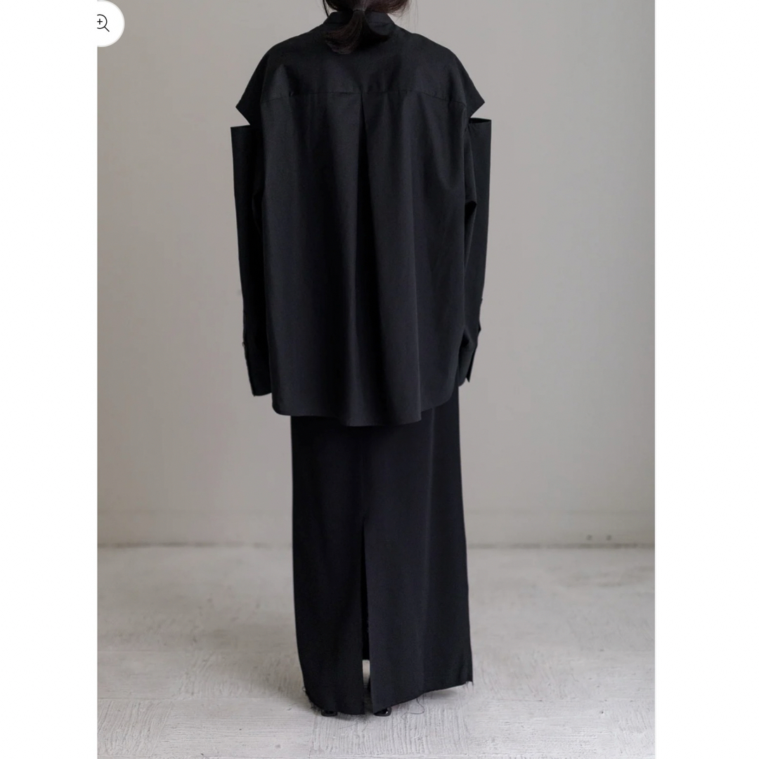 digneディニュ button shirt-black 新品未使用の通販 by