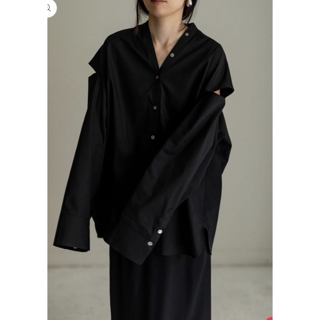 digneディニュ button shirt-black 新品未使用の通販 by