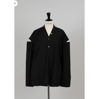 digneディニュ button shirt-black 新品未使用(シャツ/ブラウス(長袖/七分))