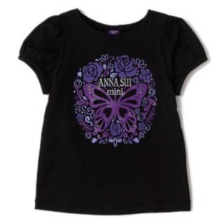 アナスイミニ(ANNA SUI mini)の【新品タグ付】ANNA SUI mini 蝶モチーフTシャツ 110cm(Tシャツ/カットソー)