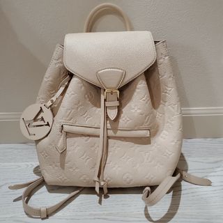 ルイヴィトン(LOUIS VUITTON)のルイヴィトン　モンスリ PM　バックパックバックパック　クレーム(ホワイト)(リュック/バックパック)