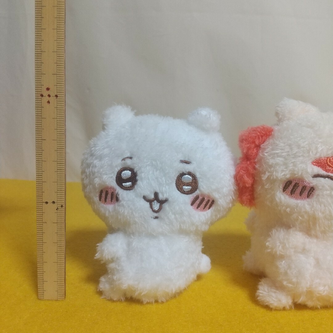 ちいかわ(チイカワ)の中古品【ちいかわぴたれすと～ふわもこコレクション～】ちいかわ／シーサー エンタメ/ホビーのおもちゃ/ぬいぐるみ(キャラクターグッズ)の商品写真