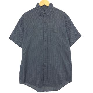 ブルックスブラザース(Brooks Brothers)の古着 ブルックスブラザーズ Brooks Brothers 半袖 ボタンダウン チェックシャツ メンズM /eaa444742(シャツ)