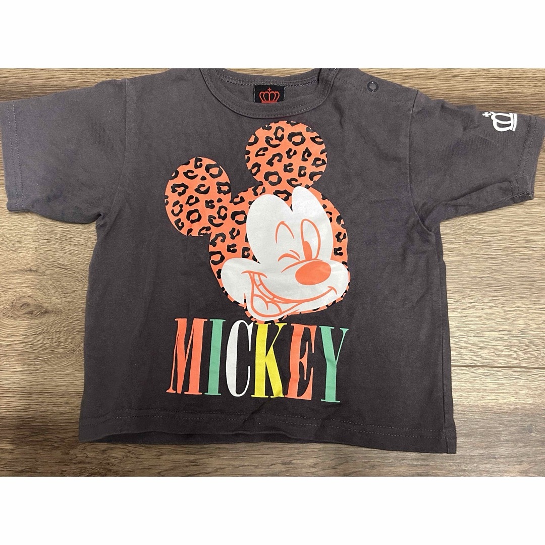 ミッキー　Disney トップス　Tシャツ　セット　保育園　男の子　90 80 キッズ/ベビー/マタニティのキッズ服男の子用(90cm~)(Tシャツ/カットソー)の商品写真