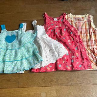 エイチアンドエム(H&M)のbaiya80女の子春夏スカートワンピースノースリーブまとめ売りベビーキッズ(ワンピース)