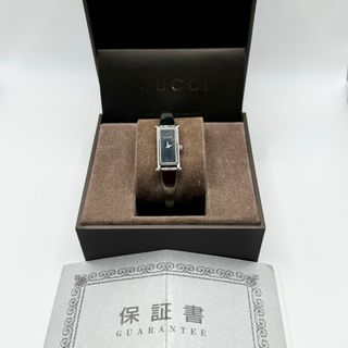 グッチ(GUCCI)のGUCCI グッチ 1500L ブラック文字盤QZバングルウオッチ腕時計(腕時計)