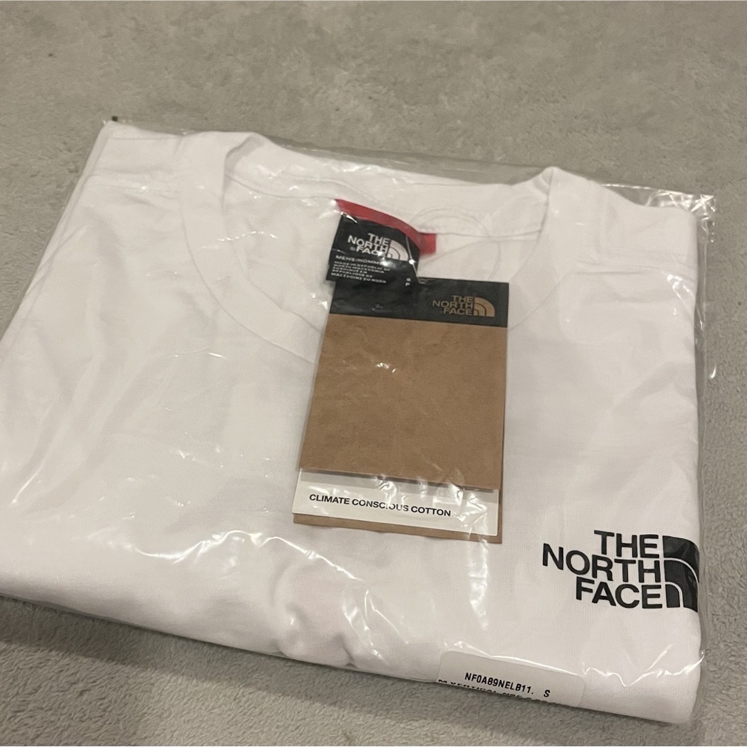 THE NORTH FACE(ザノースフェイス)のノースフェイス メンズ 半袖 Tシャツ バッグデザイン ホワイト XL 綿100 メンズのトップス(Tシャツ/カットソー(半袖/袖なし))の商品写真