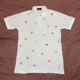 フレッドペリー(FRED PERRY)のFREDPERRYフレッドペリー日本製ヒットユニオンかわいいマルチカラー刺繍ポロ(ポロシャツ)