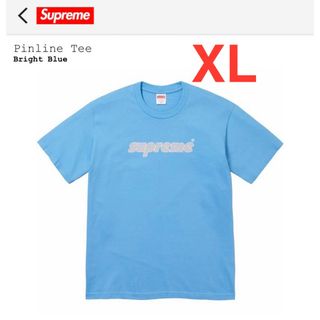 シュプリーム(Supreme)のSupreme Pinline Tee ブライトブルー XLサイズ Tシャツ(Tシャツ/カットソー(半袖/袖なし))