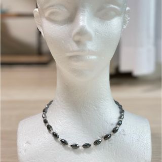 【美品 silver】ヘマタイト クリスタル ネックレス(ネックレス)