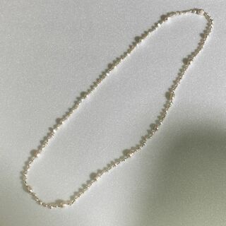 真珠　パール　ネックレス　ネックレス　80cm アクセサリー(ネックレス)