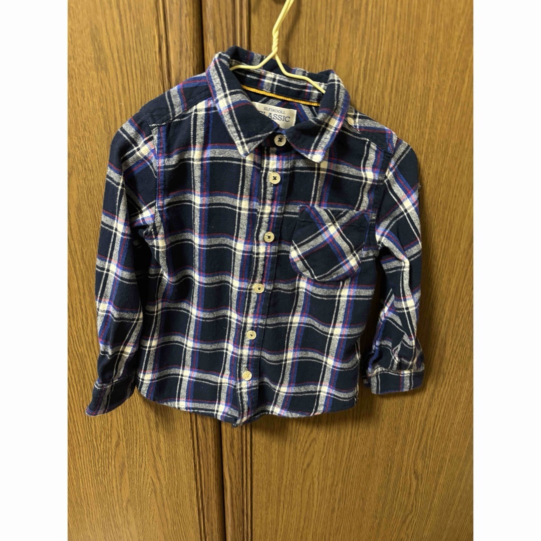 110 長袖シャツ キッズ/ベビー/マタニティのキッズ服男の子用(90cm~)(ブラウス)の商品写真