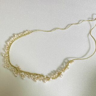 真珠　パール　ネックレス　ネックレス　91cm アクセサリー(ネックレス)