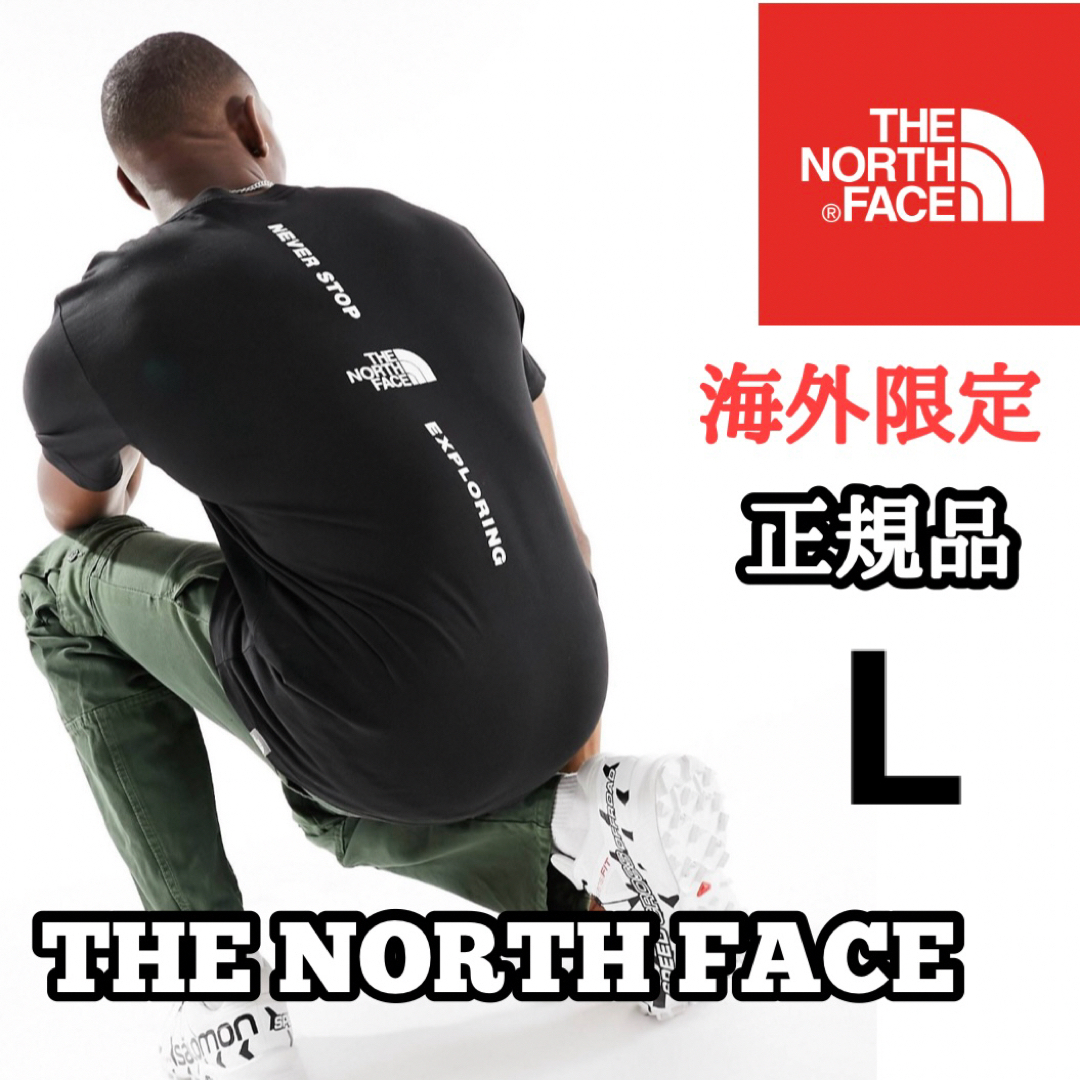 THE NORTH FACE(ザノースフェイス)のノースフェイス VERTICAL NSE メンズ 半袖 Tシャツ ブラック L メンズのトップス(Tシャツ/カットソー(半袖/袖なし))の商品写真