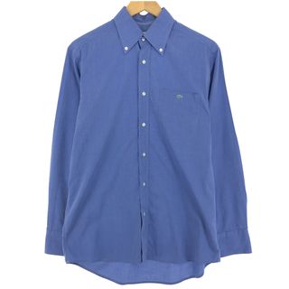 ラコステ(LACOSTE)の古着 ラコステ LACOSTE 長袖 コットンシャツ メンズM /eaa444682(シャツ)