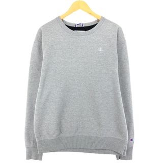 チャンピオン(Champion)の古着 チャンピオン Champion AUTHENTIC ATHLETICWEAR ワンポイントロゴスウェットシャツ トレーナー メンズL ゴープコア /eaa411647(スウェット)