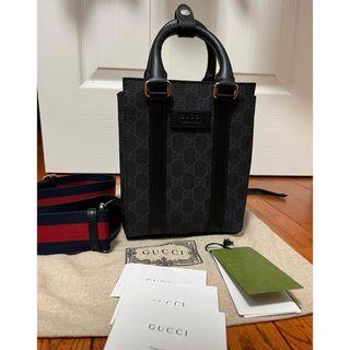 グッチ(Gucci)のグッチ　GUCCI ミニショルダートートバッグ　未使用品　ブラック(ショルダーバッグ)