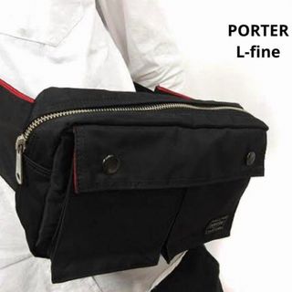 【極美品】PORTER ポーター ILSコラボ エルファイン ウェストバッグ　黒