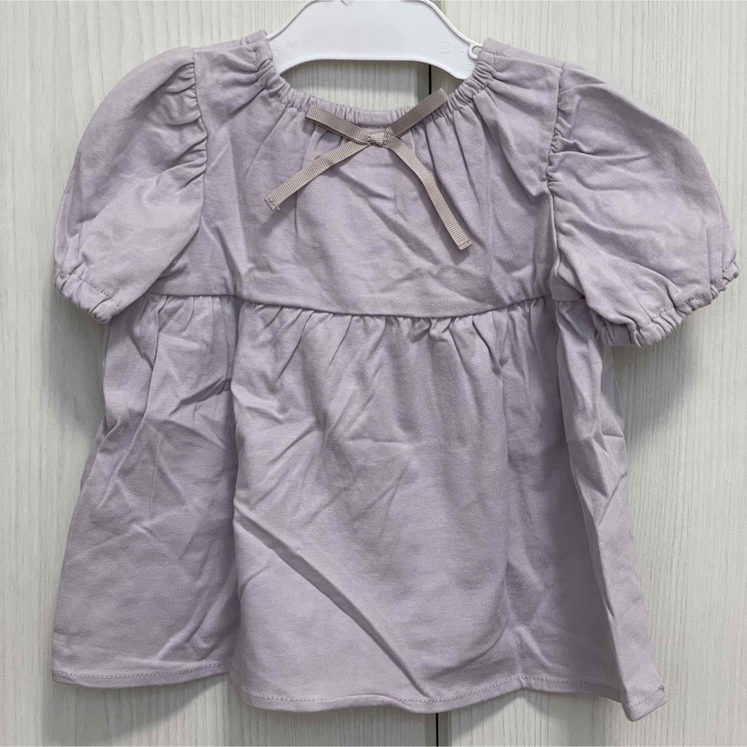 新品未使用　刺繍切り替えチュニック　80 キッズ/ベビー/マタニティのベビー服(~85cm)(Ｔシャツ)の商品写真