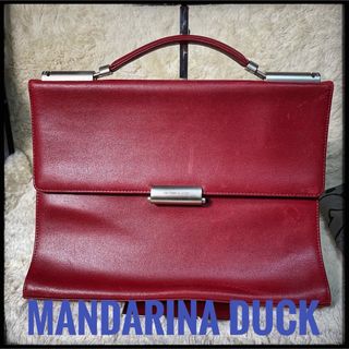 マンダリナダック(MANDARINA DUCK)のMANDARINA DUCK マンダリナダック　レザー　ハンドバッグ　ビジネス(ビジネスバッグ)