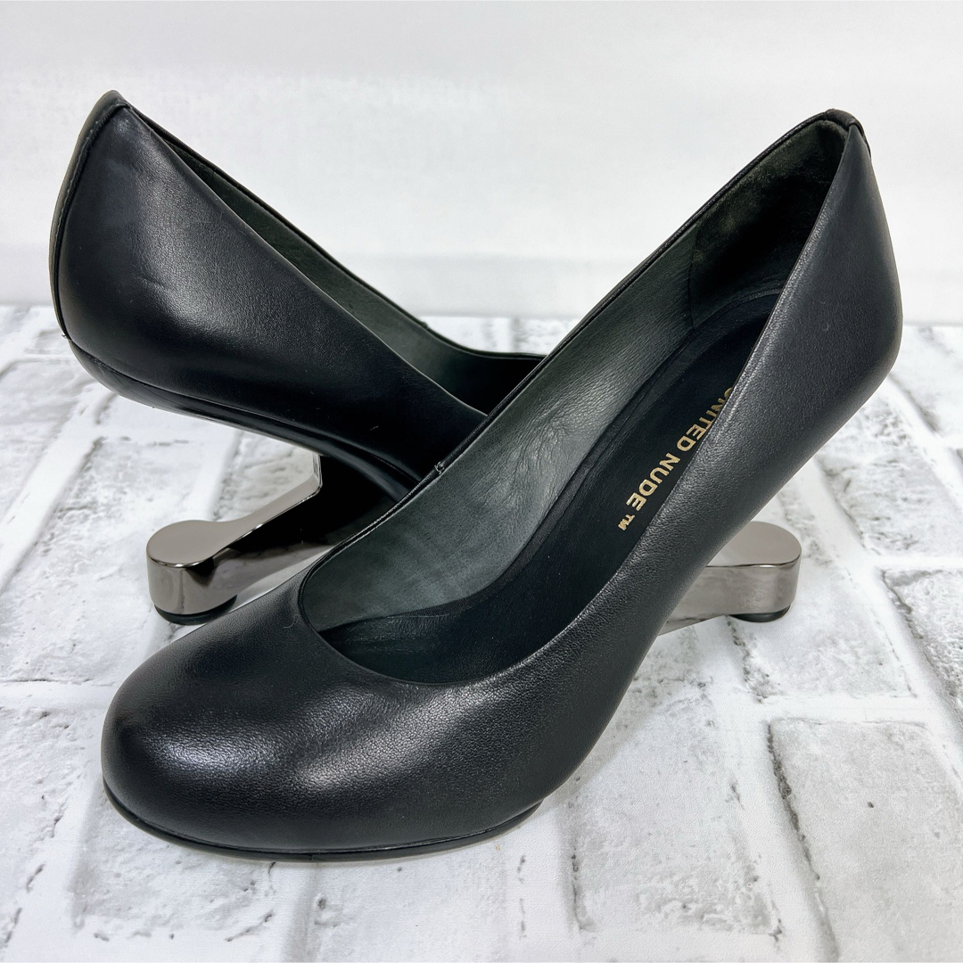 UNITED NUDE(ユナイテッドヌード)の《美品》ユナイテッドヌード Eamz Pump イームズパンプス レザー 40 レディースの靴/シューズ(ハイヒール/パンプス)の商品写真