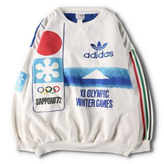 アディダス(adidas)の古着 80年代 アディダス adidas SAPPORO OLYMPIC 1972 札幌冬季オリンピック スウェットシャツ トレーナー メンズXXL ヴィンテージ /evb004757(スウェット)