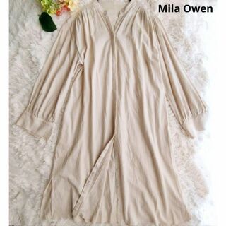 ミラオーウェン(Mila Owen)のMila Owen ミラオーウェン 　ロングシャツワンピース　綿100(ロングワンピース/マキシワンピース)