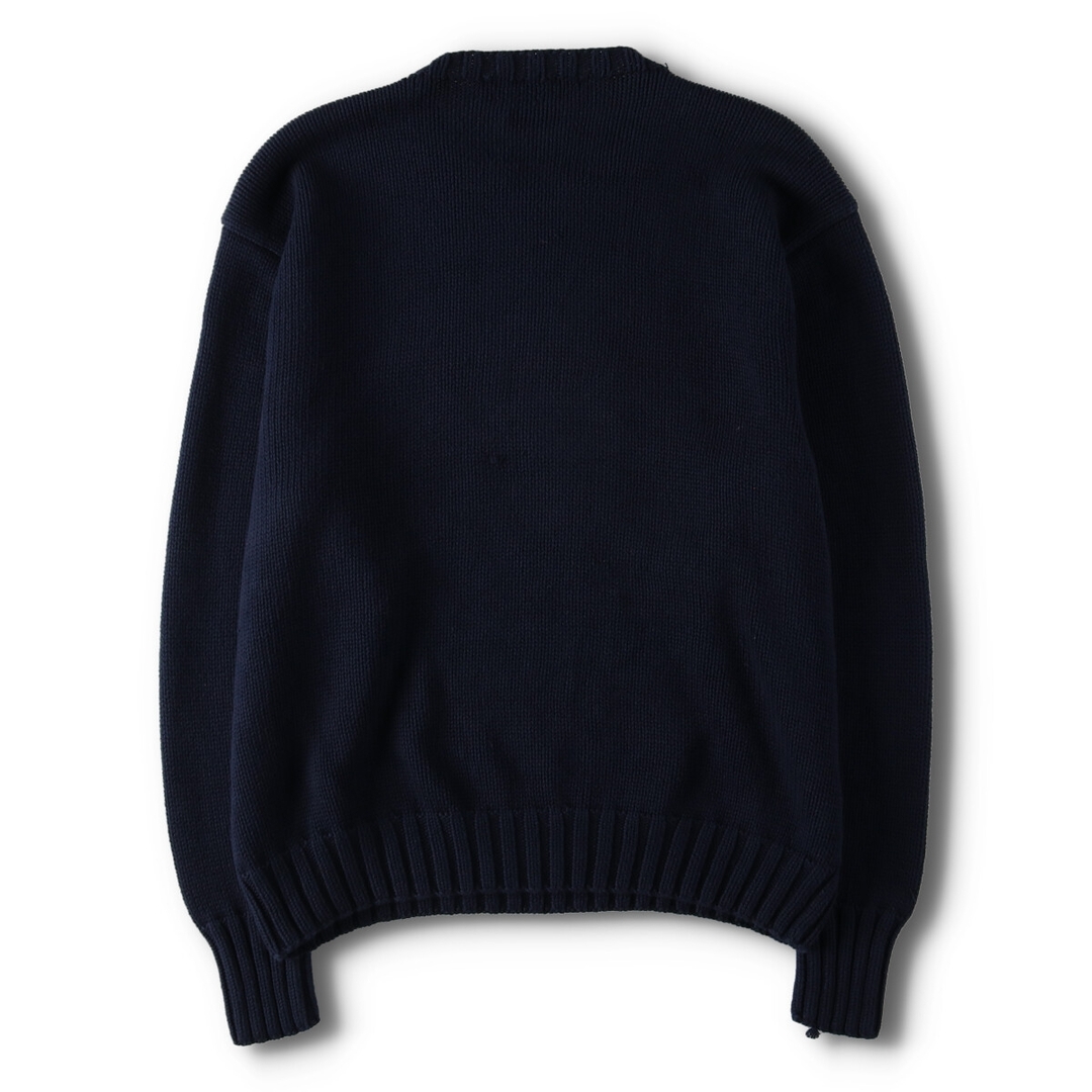 Ralph Lauren(ラルフローレン)の古着 90年代 ラルフローレン Ralph Lauren POLO by Ralph Lauren HAND KNIT ポロベア コットンニットセーター メンズL ヴィンテージ /evb005115 メンズのトップス(ニット/セーター)の商品写真