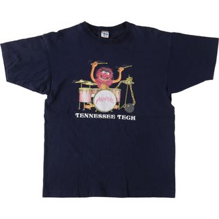 チャンピオン(Champion)の古着 70年代 チャンピオン Champion バータグ The MUPPET SHOW マペットショー Animal アニマル キャラクタープリントTシャツ USA製 メンズS ヴィンテージ /eaa440972(Tシャツ/カットソー(半袖/袖なし))